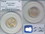 1938-D 5C Jefferson MS67