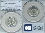 1976-D 5C MS65FS