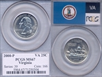 2000-P 25C Virginia MS67