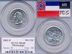 2002-P 25C Mississippi MS68