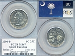 2000-P 25C South Carolina MS67