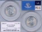 2002-P 25C Louisiana MS68