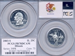 2003-S 25C Illinois PR70DCAM