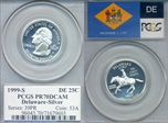 1999-S 25C Delaware Silver PR70DCAM