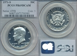 1971-S 50C PR69DCAM