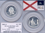 2003-S 25C Alabama PR70DCAM