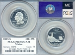 2003-S 25C Maine PR70DCAM