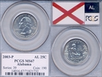 2003-P 25C Alabama MS67