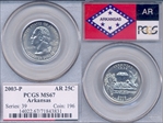 2003-P 25C Arkansas MS67