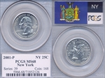 2001-P 25C New York MS68