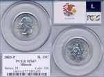 2003-P 25C Illinois MS67