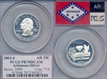 2003-S 25C Arkansas Silver PR70DCAM