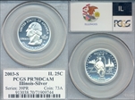 2003-S 25C Illinois Silver PR70DCAM
