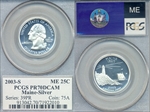 2003-S 25C Maine Silver PR70DCAM