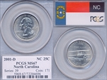 2001-D 25C North Carolina MS67
