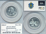 2000-P 25C Massachusetts MS67
