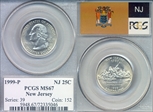 1999-P 25C New Jersey MS67