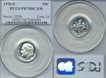 1976-S 10C PR70DCAM