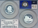 2001-S 25C Kentucky Silver PR70DCAM