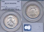 1949 50C MS66FBL
