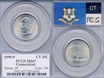 1999-P 25C Connecticut MS67