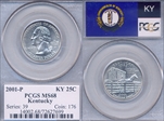 2001-P 25C Kentucky MS68