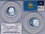 2000-S 25C New Hampshire Silver PR70DCAM