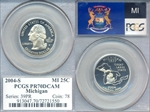 2004-S 25C Michigan PR70DCAM