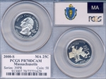 2000-S 25C Massachusetts PR70DCAM