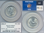 2004-P 25C Wisconsin MS67
