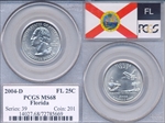 2004-D 25C Florida MS68