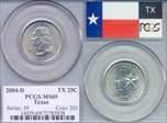 2004-D 25C Texas MS69