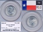 2004-D 25C Texas MS68