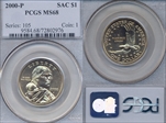 2000-P SAC$1 MS68