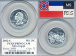 2002-S 25C Mississippi PR70DCAM