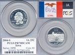 2004-S 25C Iowa PR70DCAM