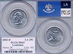 2002-D 25C Louisiana MS67