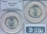 2004-D 25C Michigan MS69