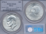 1976-S $1 Silver MS68