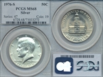 1976-S 50C Silver MS68