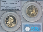 2000-S SAC$1 PR70DCAM