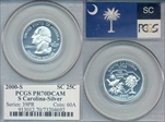 2000-S 25C South Carolina Silver PR70DCAM