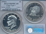 1976-S $1 Clad Type 1 PR69DCAM
