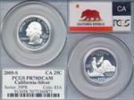 2005-S 25C California  Silver PR70DCAM