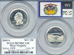 2005-S 25C West Virginia PR70DCAM