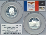 2004-S 25C Iowa Silver PR70DCAM