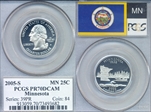 2005-S 25C Minnesota PR70DCAM