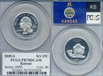 2005-S 25C Kansas PR70DCAM