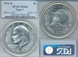 1976-D $1 Type 1 MS66
