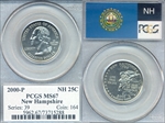 2000-P 25C New Hampshire MS67